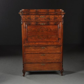 Antieke bureaus / Secretaire ca. 1875 met heel veel vakjes in mahonie (No.430800)