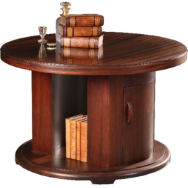 Antieke tafel / Art Deco salontafel / bibliotheektafeltje met twee kastjes ca. 1920 (No.541741)