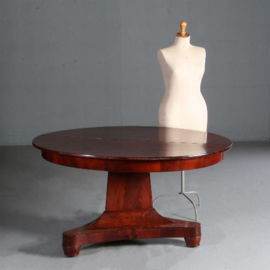Antieke tafel / Hollandse coulissentafel in mahonie ca. 1820 voor 14 personen (No.642626)