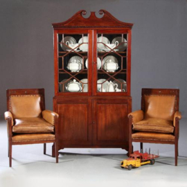 Antieke kasten / Klein Engels Regency boekenkastje / servieskastje ca. 1800 (No.840163)
