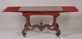 Antieke tafel / Schrijftafel / Werktafel in mahonie ca. 1860 uittrekbaar (No.78978)
