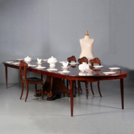 Antieke tafel / Hollandse sluierpoot vroeg Biedermeier ca. 1820 tot 16 personen (No.692452)