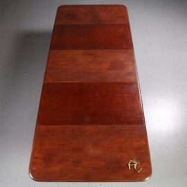 Lange tafel  Victoriaans pull out table ca. 1865 met authentieke inlegbladen in mooie oude kleur (No.651516)