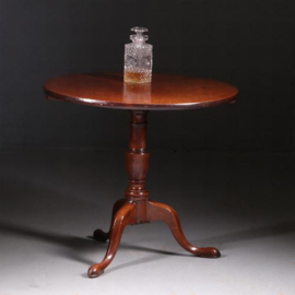 Antieke bijzettafels / wijntafels / Engelse Georgian vaste tilttop table ca. 1825 (No.770342)