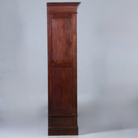Strakke Hollandse Boekenkast in massief cuba mahonie nieuwe kunst  ca 1900 (No.440555)