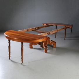 Lange tafels voor 14 personen Willem III Notenhout (No.830814)