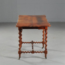 Antieke bijzettafels / wijntafels / Hollandse Wandtafel gesigneerd T.J. Heydanus ca. 1840 (No. 461632)