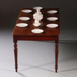 Lange tafel in essenhouten  werktafel of keukentafel in prachtige oude kleur [No.211730)