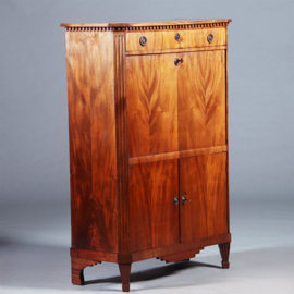 Blonde mahonie Louis Seize secretaire abattant ca. 1800 (No.280345)