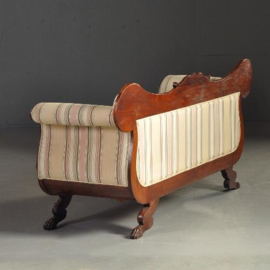 Antieke banken / De iconische  Hollandse Biedermeier sofa ca. 1825 in mahonie (No.221159)