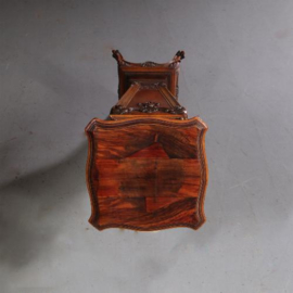 Antieke bijzettafels / Franse gueridon piedestal in notenhout ca. 1890 (No.631711)