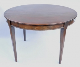 Antieke tafel / Coulissentafel Louis Seize stijl 1920 met 3 gelegenheidsbladen 2,74 m. (No.463490)