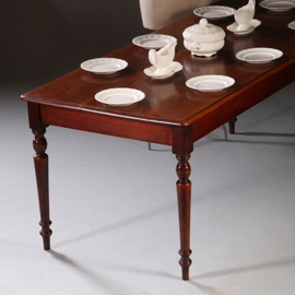 Lange tafel in essenhouten  werktafel of keukentafel in prachtige oude kleur [No.211730)