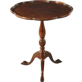 Antieke bijzettafels / Wijntafel / lampetafel ca. 1915 in massief mahonie (No.113291)