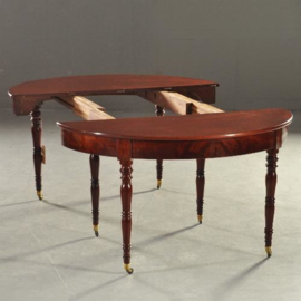 Antieke tafel / Franse coulissentafel ca. 1870 1,35 X 3,67 m. (No.200849)