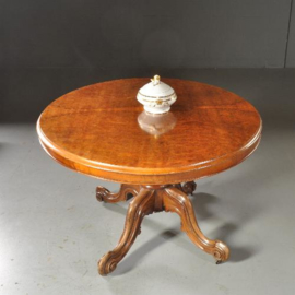 Antieke tafel / Grote tilttoptable ovaal wortelnoten ca. 1860 Engeland (No.472060)