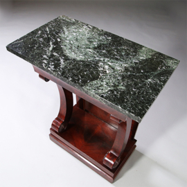 Klein vroeg Biedermeier trumeau of wandtafel met lade en spiegel Hollands ca 1815 (No.971730)