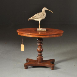 Antieke bijzettafels / wijntafels / Ovaal Willem III tafeltje / salontafeltje ca. 1870  in mahonie (No.472055)
