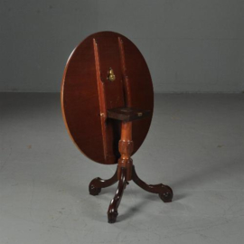 Antieke bijzettafels / Wijntafels / Engelse ronde mahonie tilttoptable ca. 1860 (No.461635)