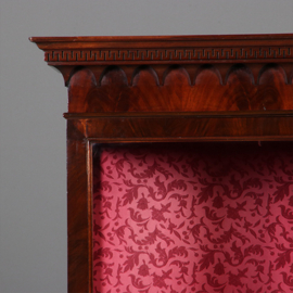 Zeer uitbundig Chippendale stijl display kabinet ca 1890 in mahonie (No.211750)