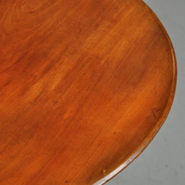 Antieke bijzettafels / wijntafels / Handwerktafel of tricoteuse met knottenmandje ca. 1860 Hollands (No.470750)