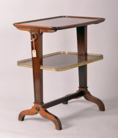 Antieke bijzettafels / Theetafel / etagère in mahonie met brons ca. 1890 (No.474321)