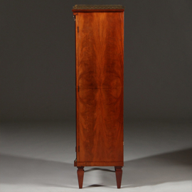 Hoge smalle ladenkast Chiffoniere met 8 laden en wellington-sluiting ca 1880 (No.962605)