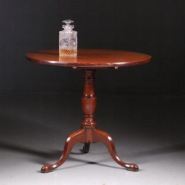 Antieke bijzettafels / wijntafels / Engelse Georgian vaste tilttop table ca. 1825 (No.770342)