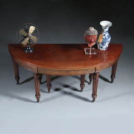 Transformeerbaar van Wandtafel tot coulissetafel van 2,60 m Victoriaans ca 1865 (No.281410)