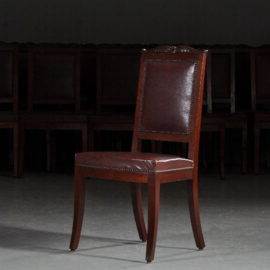 Antieke stoelen / Stel van 20 stoelen second empire ca. 1870 in mahonie stoffering naar wens (No.411564)