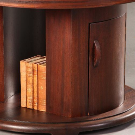 Antieke tafel / Art Deco salontafel / bibliotheektafeltje met twee kastjes ca. 1920 (No.541741)