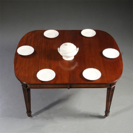 WIndout eetkamertafel met 2 inlegbladen en slinger ca 1875 (No.911890)