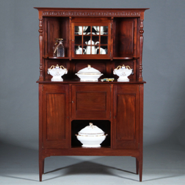 Strak en chique Hollands massief mahonie buffet ca 1895  (No.271725Z)