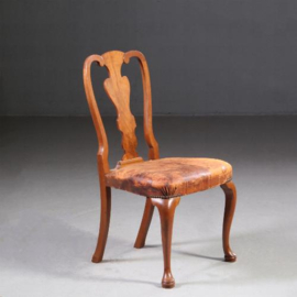 Antieke stoelen / Stel van 8 eetkamerstoelen 2 met armleuningen  ca. 1920 prijs incl bekleding naar wens (No.641554S)