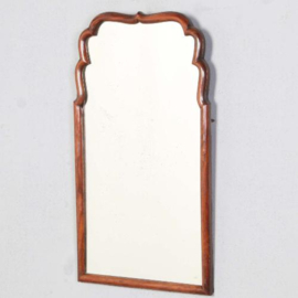 Antieke spiegel / Soesterspiegel uiterst eenvoudig én uiterst elegant noten va. 1800 (No.521408)