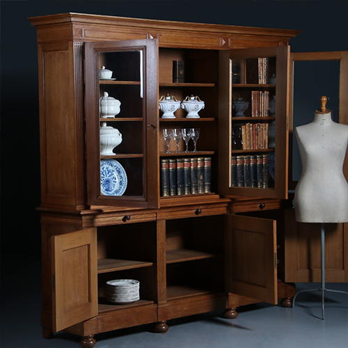 Hollandse zesdeurs Bibliotheekkast Pander en Zn ca 1900 (No.300705)