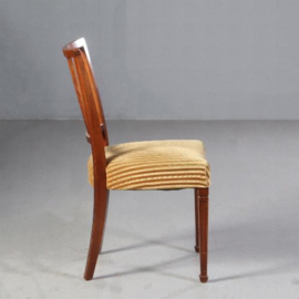 Antieke stoelen / Stel van 6  mahonie stoelen ca. 1925   gemerkt "Pander" incl. nieuwe bekleding naar wens (No.670442)