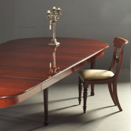 Antieke tafel / Strakke statige Hollandse Louis Seize 14 persoons eetkamertafel ca. 1800  (No.180413)
