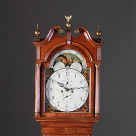 Staand Horloge Waight Birmingham ca 1790 8-daags maan datum secondewijzer (No.922240)