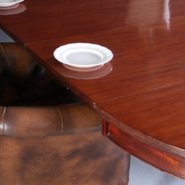 Antieke tafel / Dubbele Wind out table 3,66 m.lang ca. 1850 met 4 originele inlegbladen én slinger (No.622424)