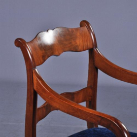 Antieke armstoelen / Stel van 2 Hollandse Biedermeier armstoelen / bureaustoelen ca. 1825 (No941151)
