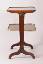 Antieke bijzettafels / Theetafel / etagère in mahonie met brons ca. 1890 (No.474321)