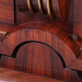Dressoir  met vijf deuren in palissander met brons art deco Frankrijk ca 1930 (No.972205)