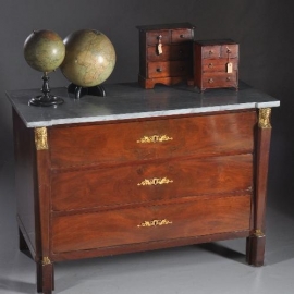 Antieke kast / Empire commode Frankrijk ca. 1810 Verguld brons beslag (No.806945)