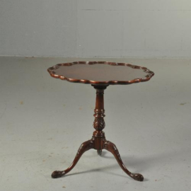 Antieke bijzettafels / Wijntafels / Engelse ronde mahonie tilttoptable ca. 1860 (No.511586)