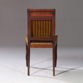 6 Empire eetkamerstoelen incl stof naar wens ca 1800 (No.921305)