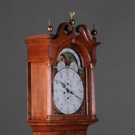 Staand Horloge Waight Birmingham ca 1790 8-daags maan datum secondewijzer (No.922240)