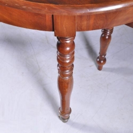 Antieke tafel / Hollandse coulissentafel ca. 1830  mahonie max 5,25. lang (No.911321)