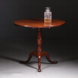 Antieke bijzettafels / wijntafels / Engelse Georgian vaste tilttop table ca. 1825 (No.770342)