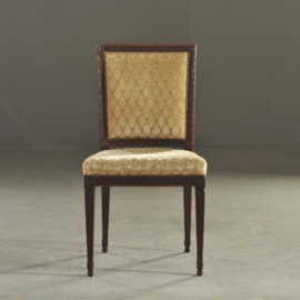 Antieke stoelen / Stel van 12 brede mahonie stoelen in Louis Seize stijl ca. 1850 (No.202735)